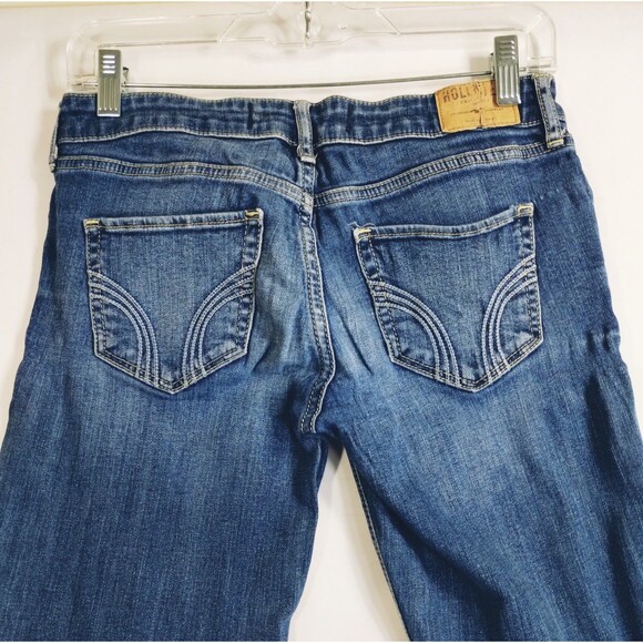 Hollister Jeans Women's 27x29 Cotton Elastistine Skinny Distressed Low Rise - Picture 3 of 9